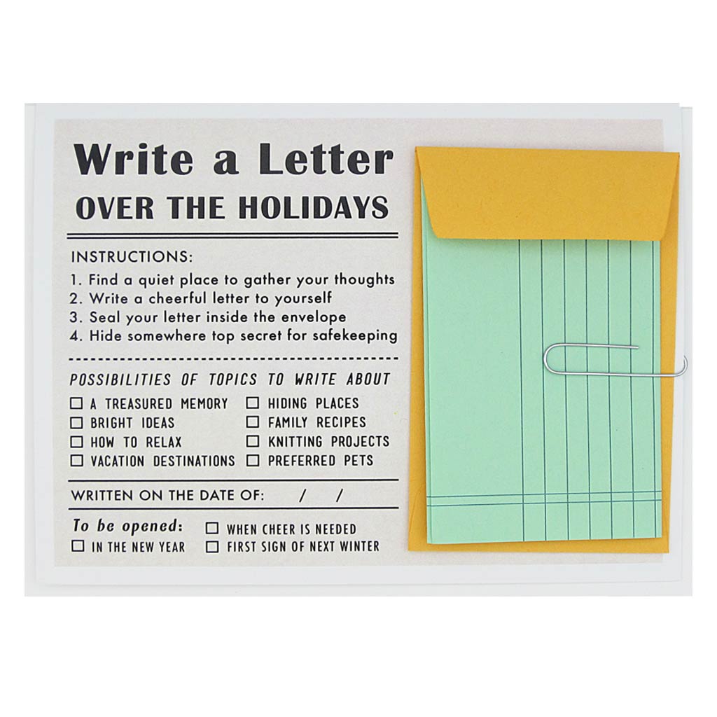 Write a Holiday Letter