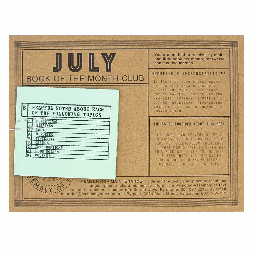 Little Book a Month Club