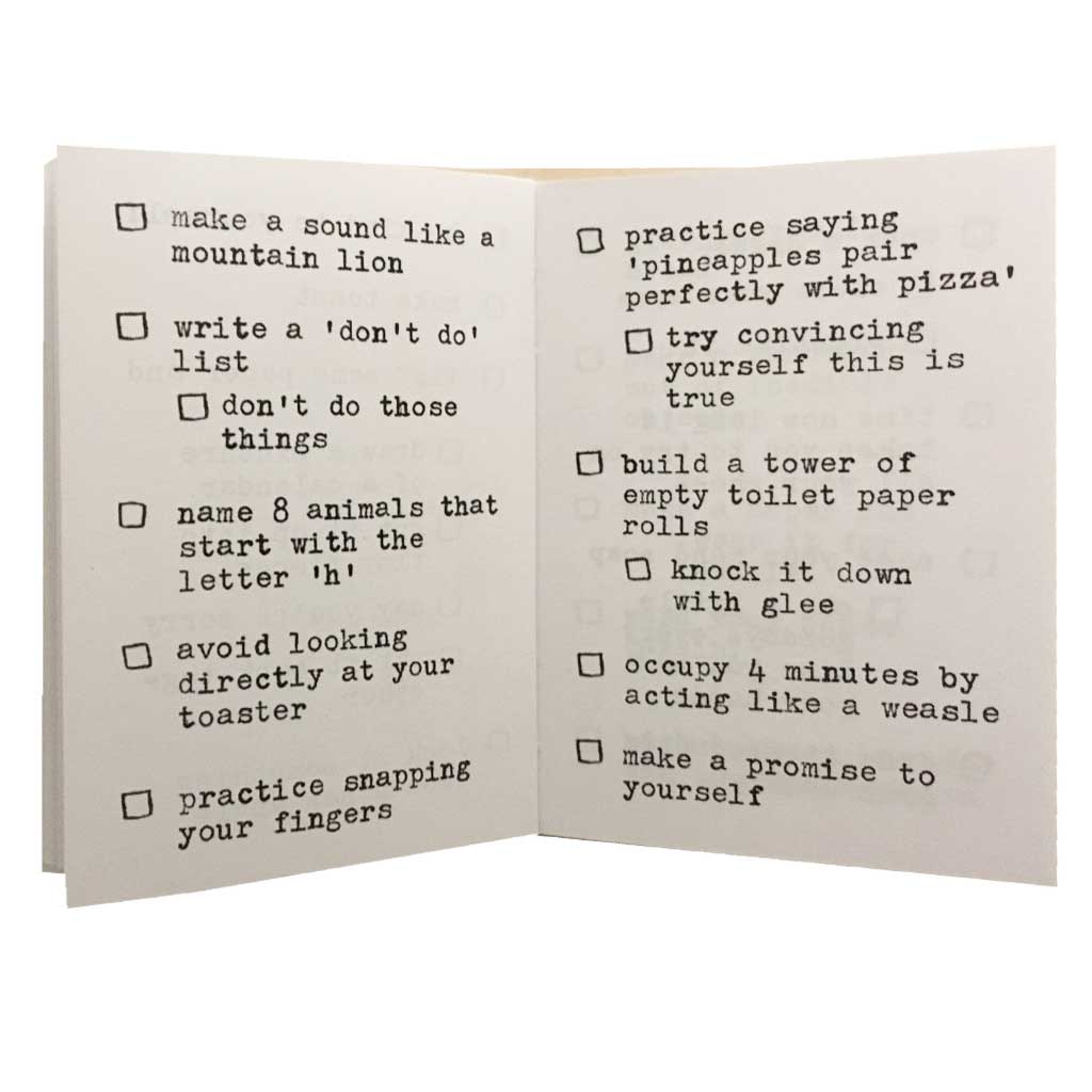 Isolated at home and feeling lost? Complete these 176 things 'to do' by checking boxes on tasks completed to give yourself a sense of accomplishment during these uncertain times.