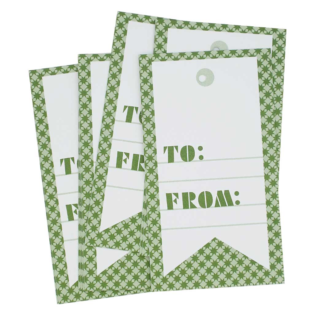 Green Gift Tags