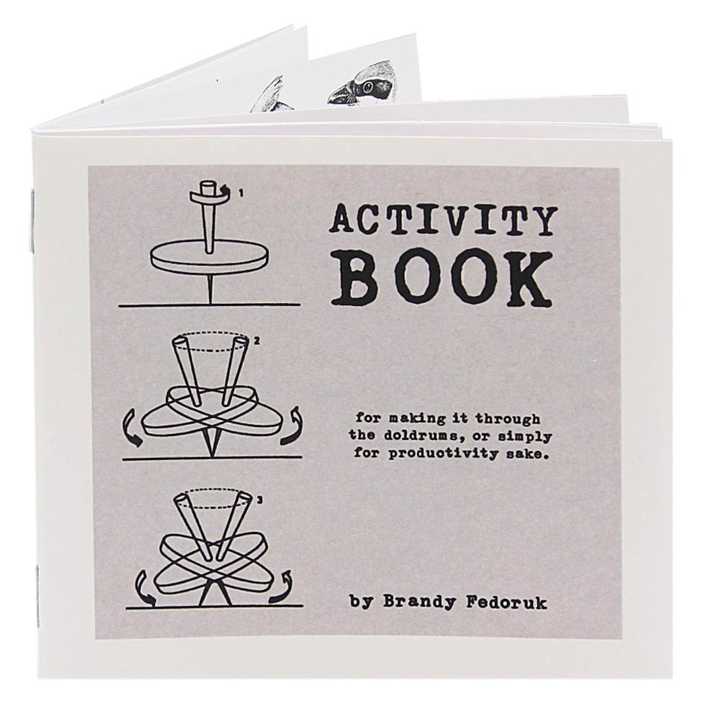 This Activity Book is designed to keep your mind and hands occupied. It feels good to fill out forms and finish sentences and can help you make it through the doldrums or simply benefit your overall sense of productivity.