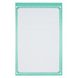 Perfect for a heartfelt letter or your favourite recipe. This mint dotted notepad with an ornate border measures 5 ½ x 8 ½” and has approximately 50 pages of recycled paper.