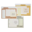 When official thanks are in order, these cards much needed. 3 different designs that look like vintage folders with graph paper bits of paper on them and thoughtful typewritten notes of thanks on each. Boxed set contains 12 assorted cards (blank inside) & 12 white envelopes. Includes 4 of each design. Cards measure 4¼” x 5½”.