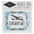 The best things arrive by post. Contains 10 postcards, 2 of each design. Postcards measure 4 ¼” x 5 ½”. 