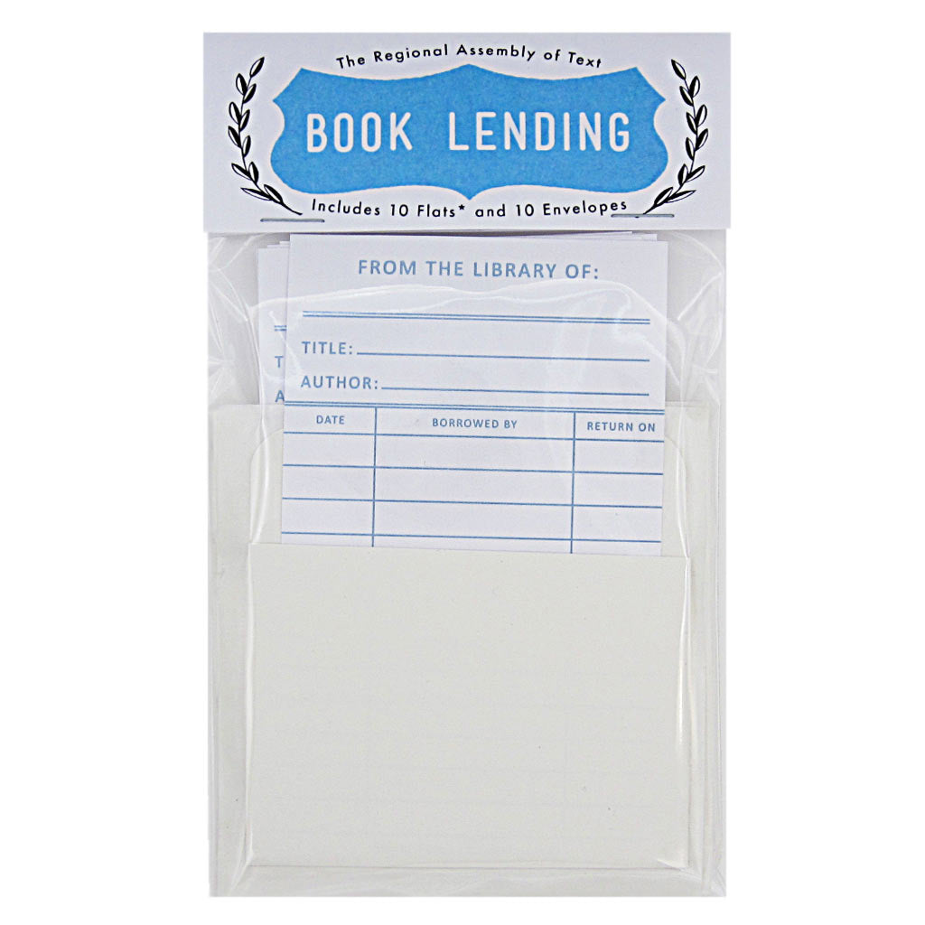 Lend out your books with confidence. This set includes 10 identical vintage looking library cards & 10 sticky pockets and measures 3¾” x 5”. (Note: these are single sided cards)