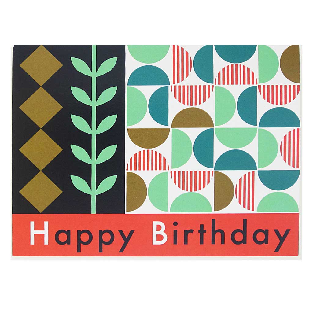 Geometric Happy Birthday