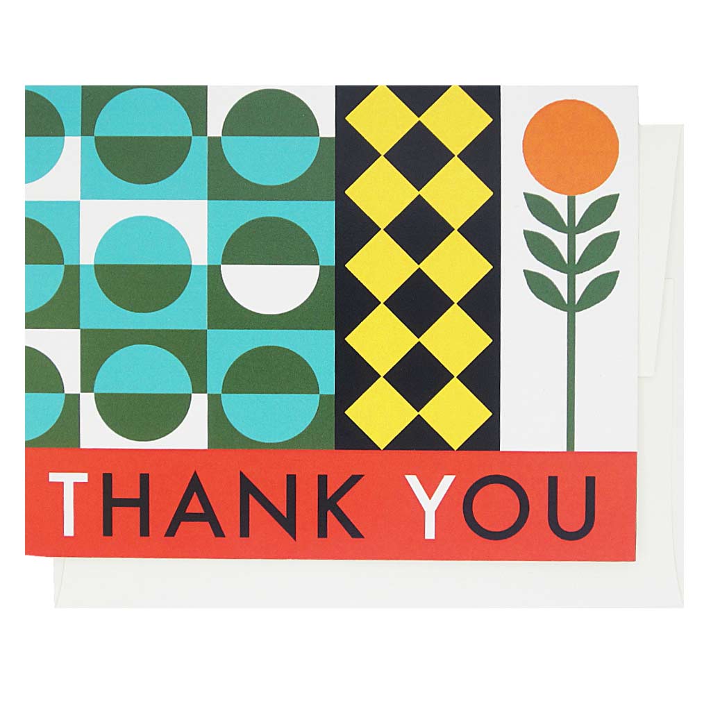 Box of 12 - Geometric Thank You
